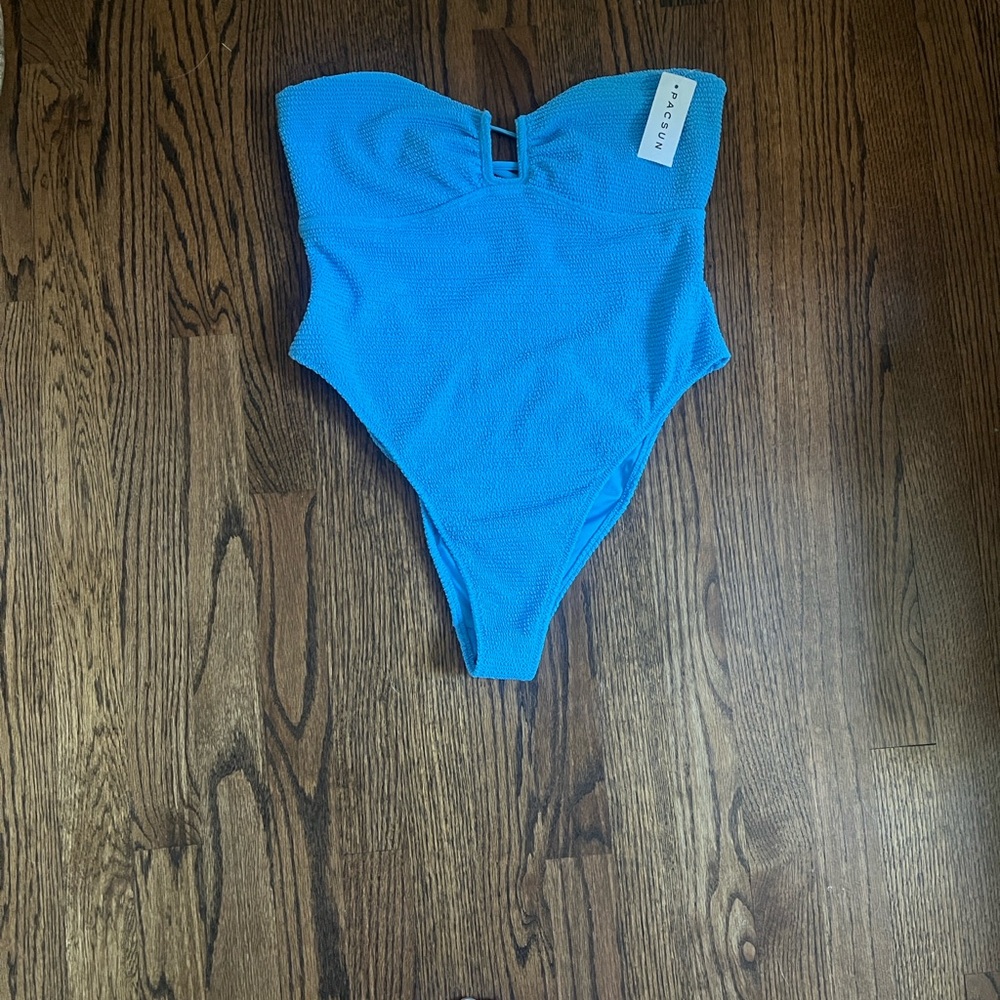 NWT PacSun Turquoise Textured Swimsuit